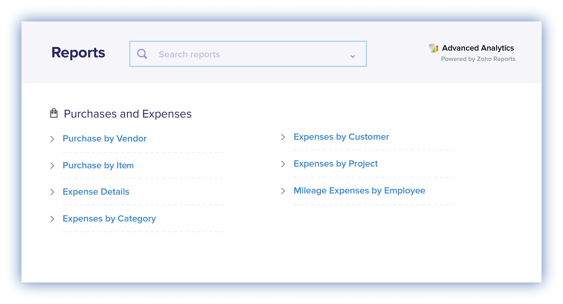 Purchase Reports - Purchase Order Software for Small Business | Zoho Books