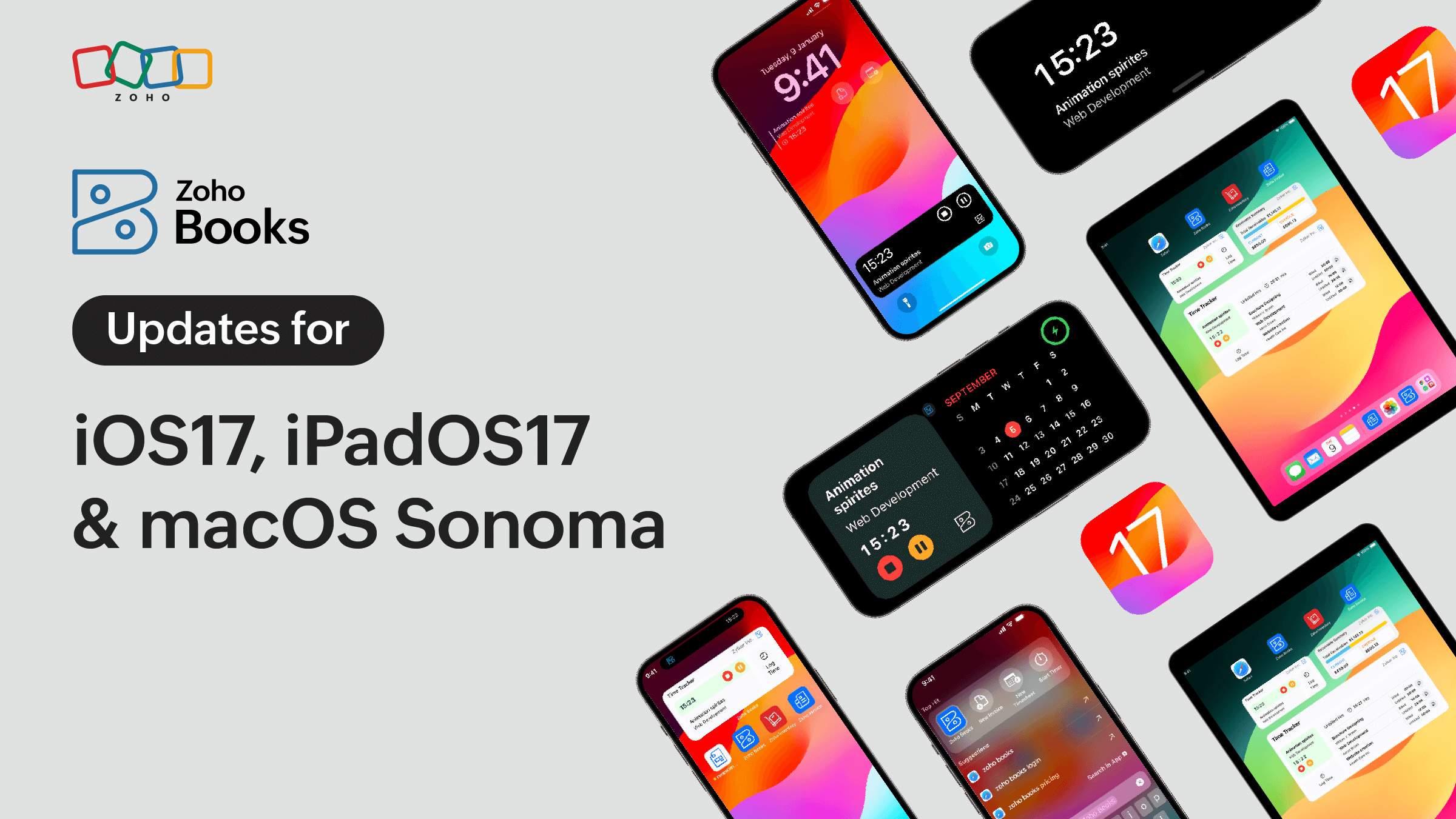 Unveiling the Latest Zoho Books Updates for iOS 17, iPadOS 17, and macOS Sonoma